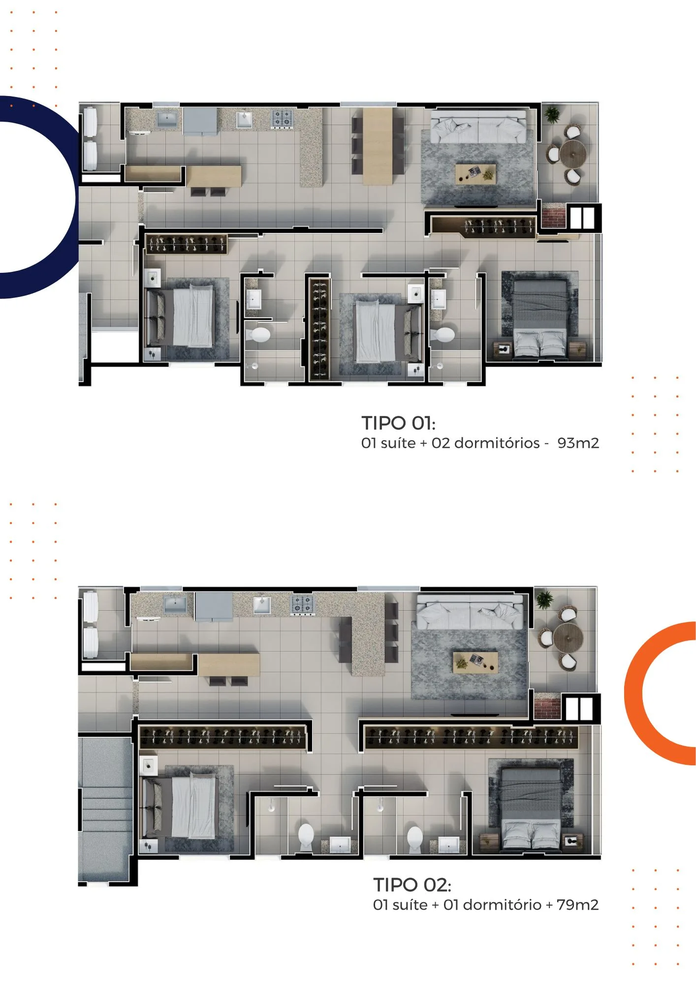 Santa Cecília Residencial - Planta 1