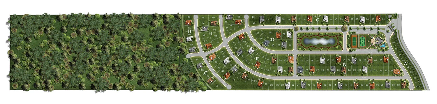 Parque do Lago Terrenos em Camboriú a partir de 450 m² - Planta 1