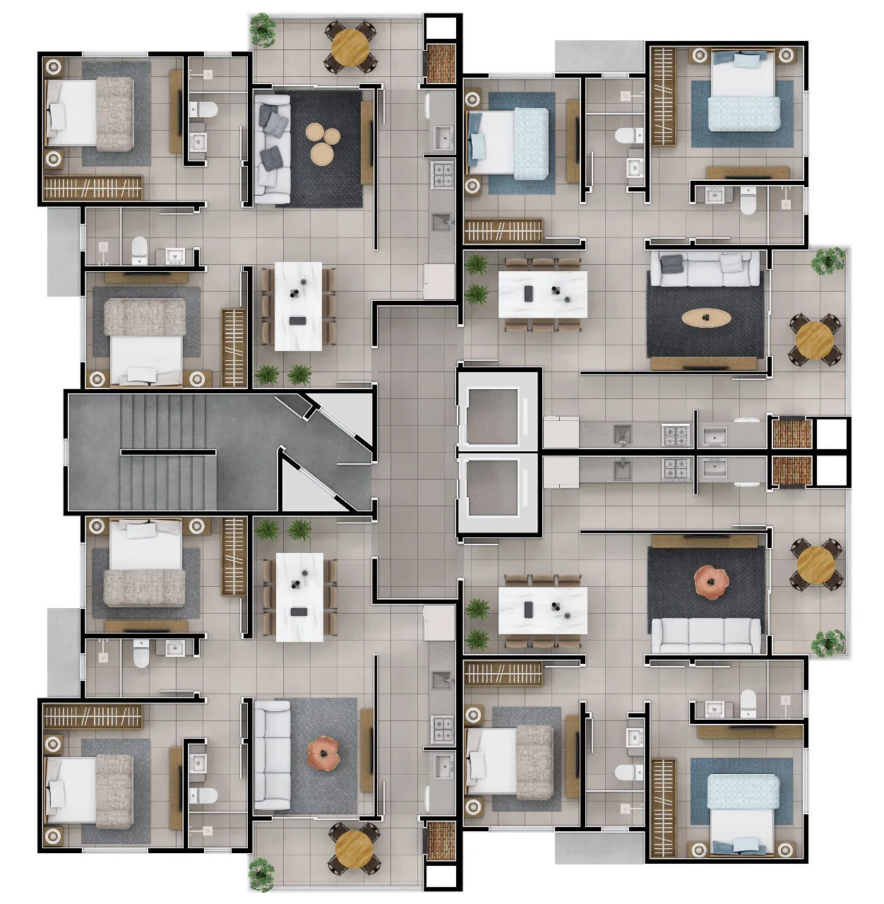 Residencial Neoville - Planta 2