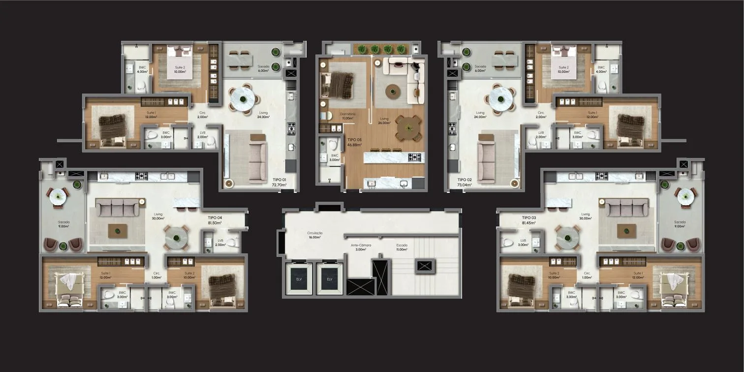 Residencial Jardin de Monet - Planta 1