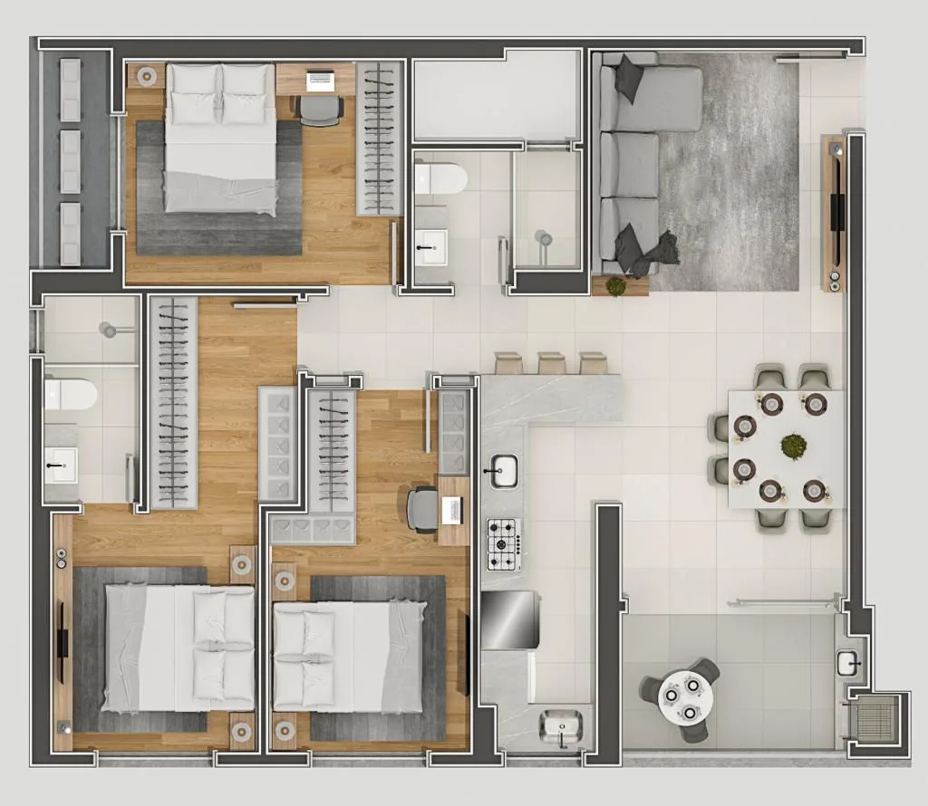 Camboriú Boulevard - Planta 3