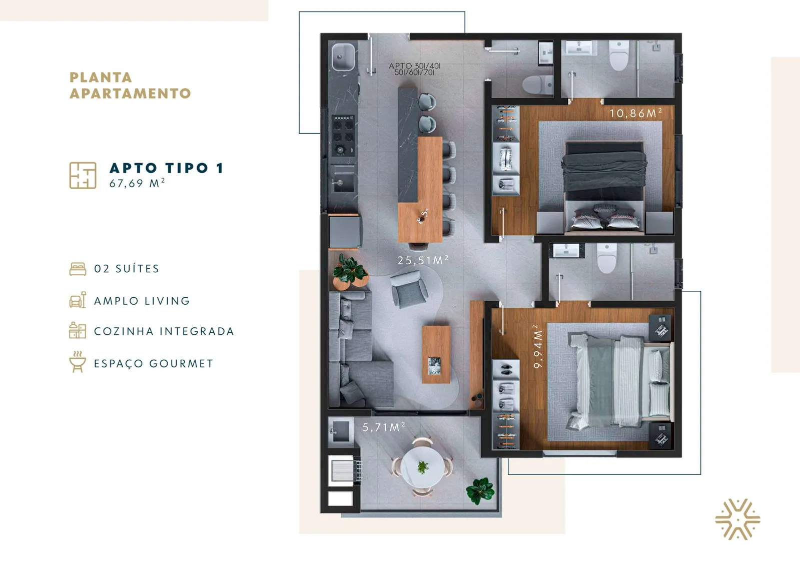 Allure Residence - Planta 2