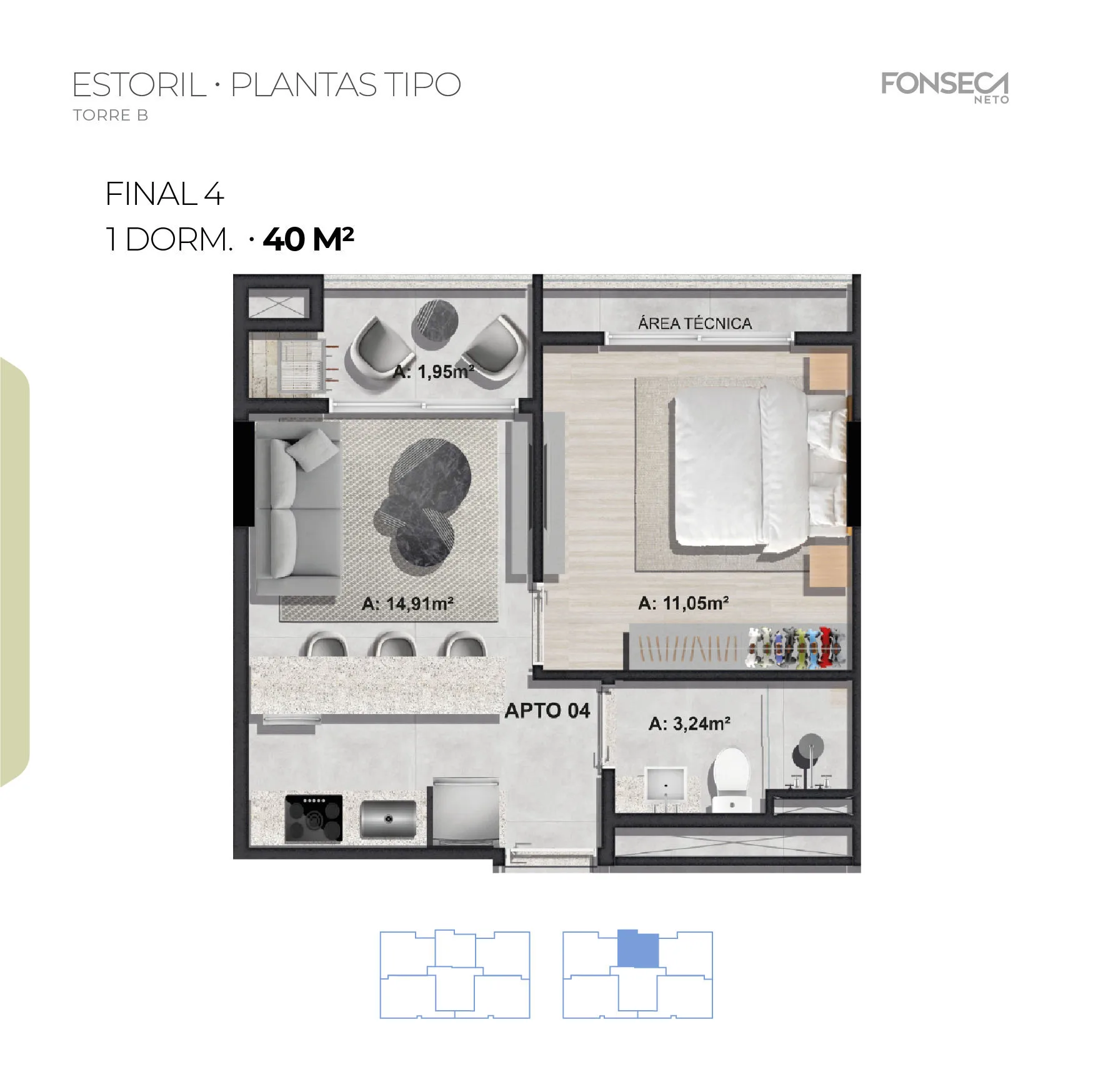 Residencial Estoril - Planta 15