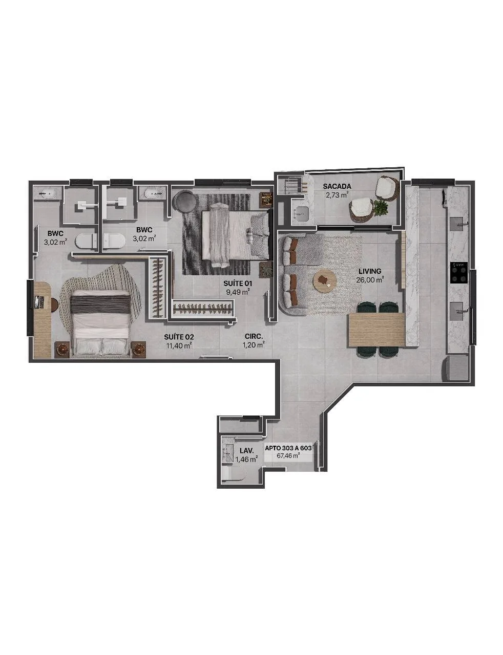 Elysium Residence - Planta 6