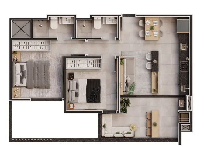 Riverside Residence Em construção - Planta 5