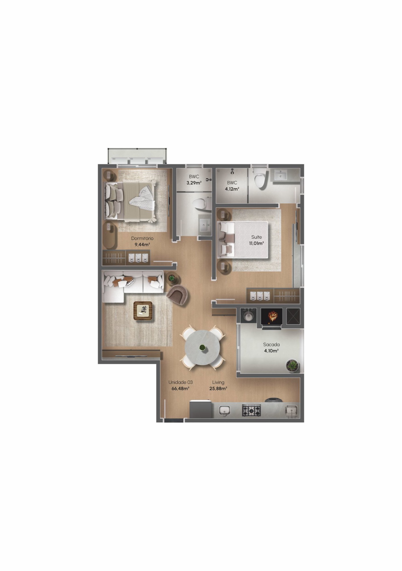 Planta — Haedd Home Residence — Camboriú SC