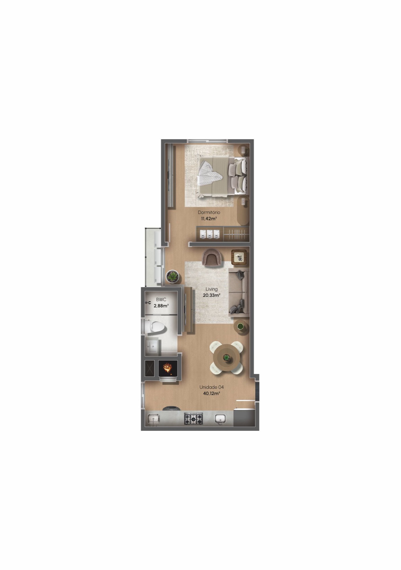 Planta — Haedd Home Residence — Camboriú SC