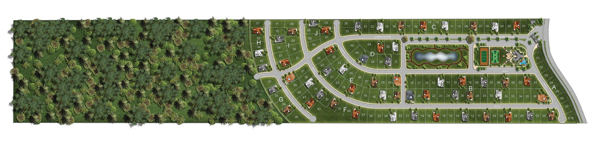 Planta — Parque do Lago Terrenos em Camboriú a partir de 450 m² — Camboriú SC