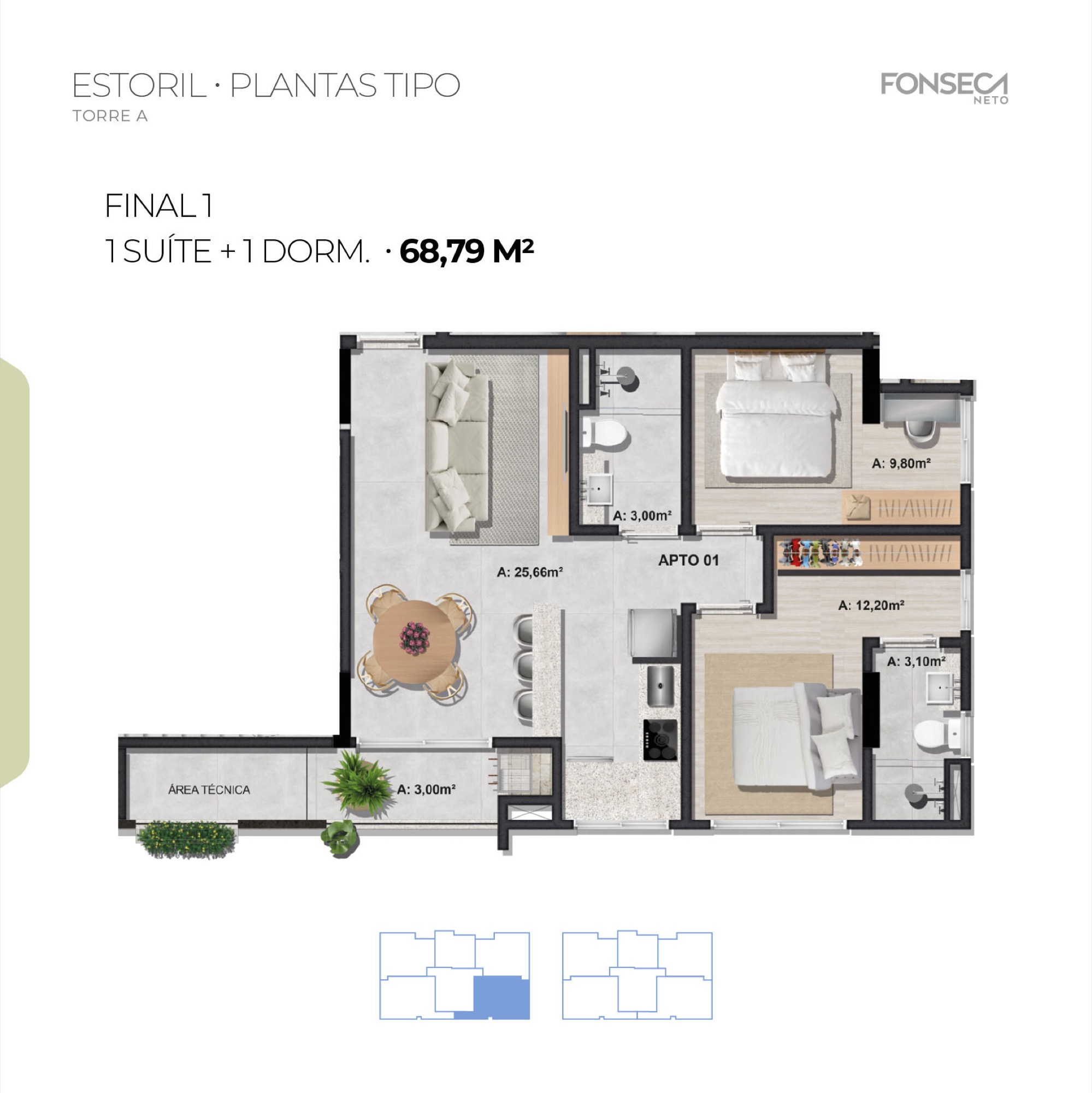 Planta — Residencial Estoril — Camboriú SC