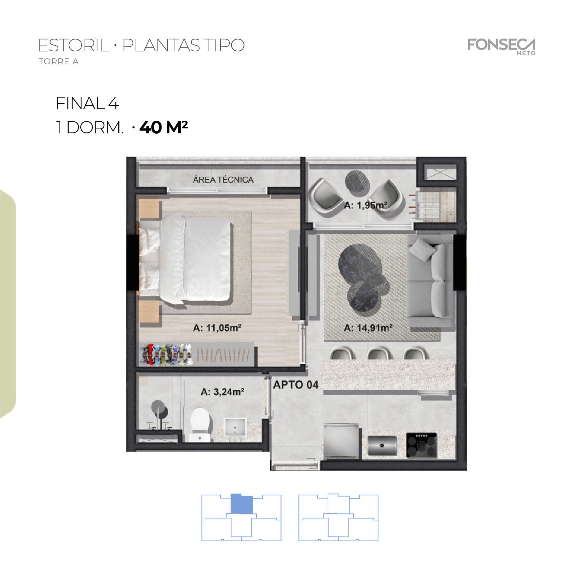 Planta — Residencial Estoril — Camboriú SC