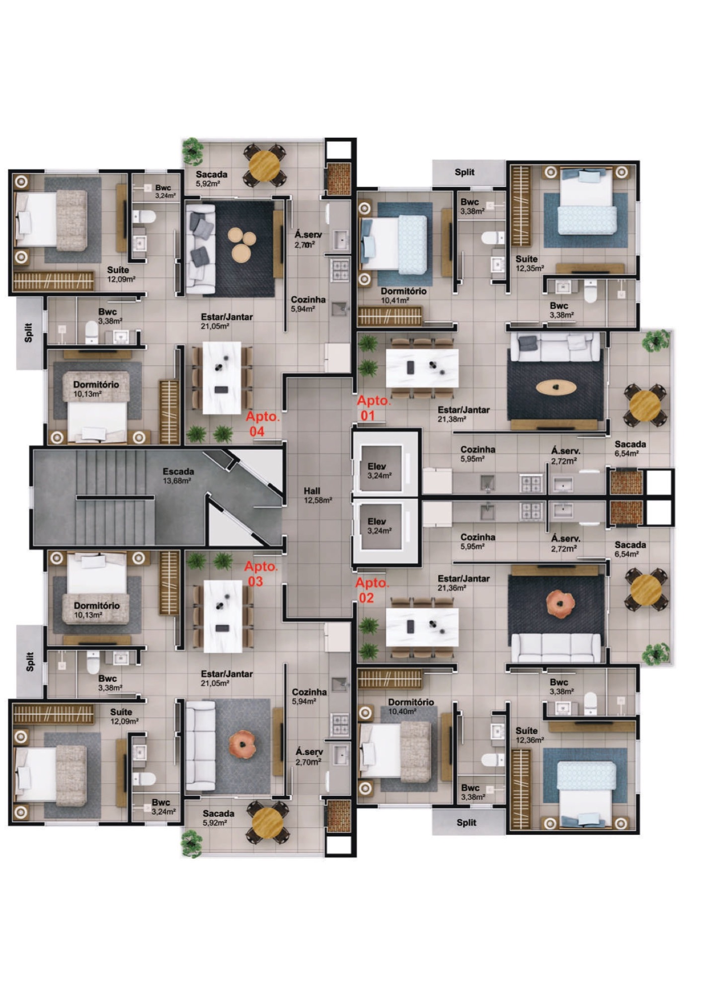 Planta — Residencial Neoville — Camboriú SC