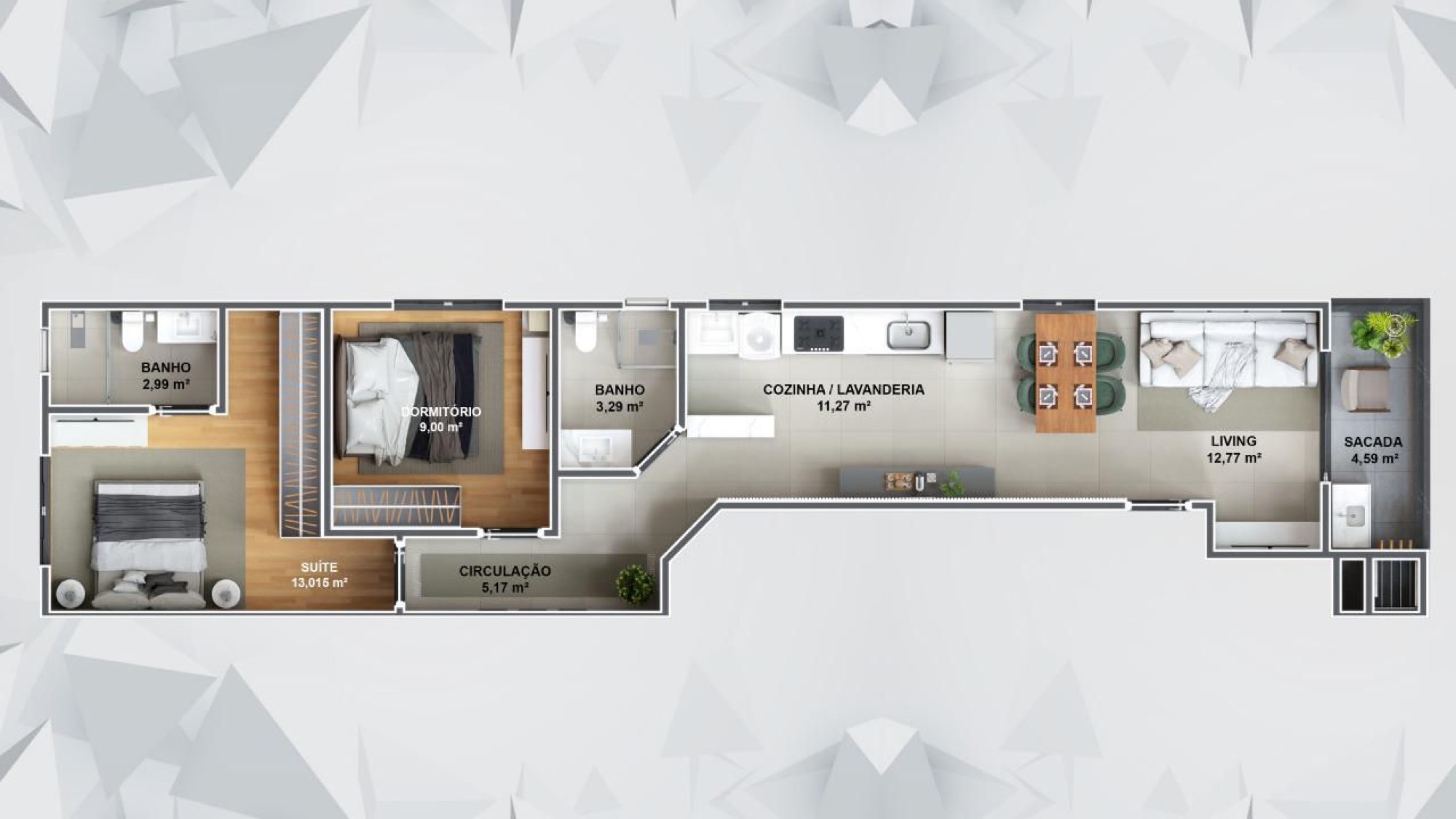 Planta — West Coast Residence — Camboriú SC