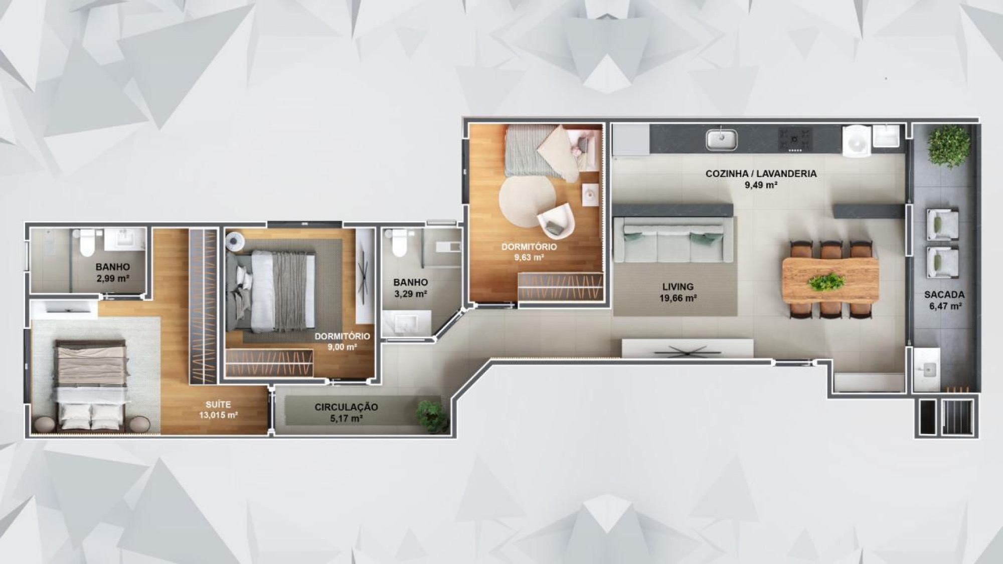 Planta — West Coast Residence — Camboriú SC