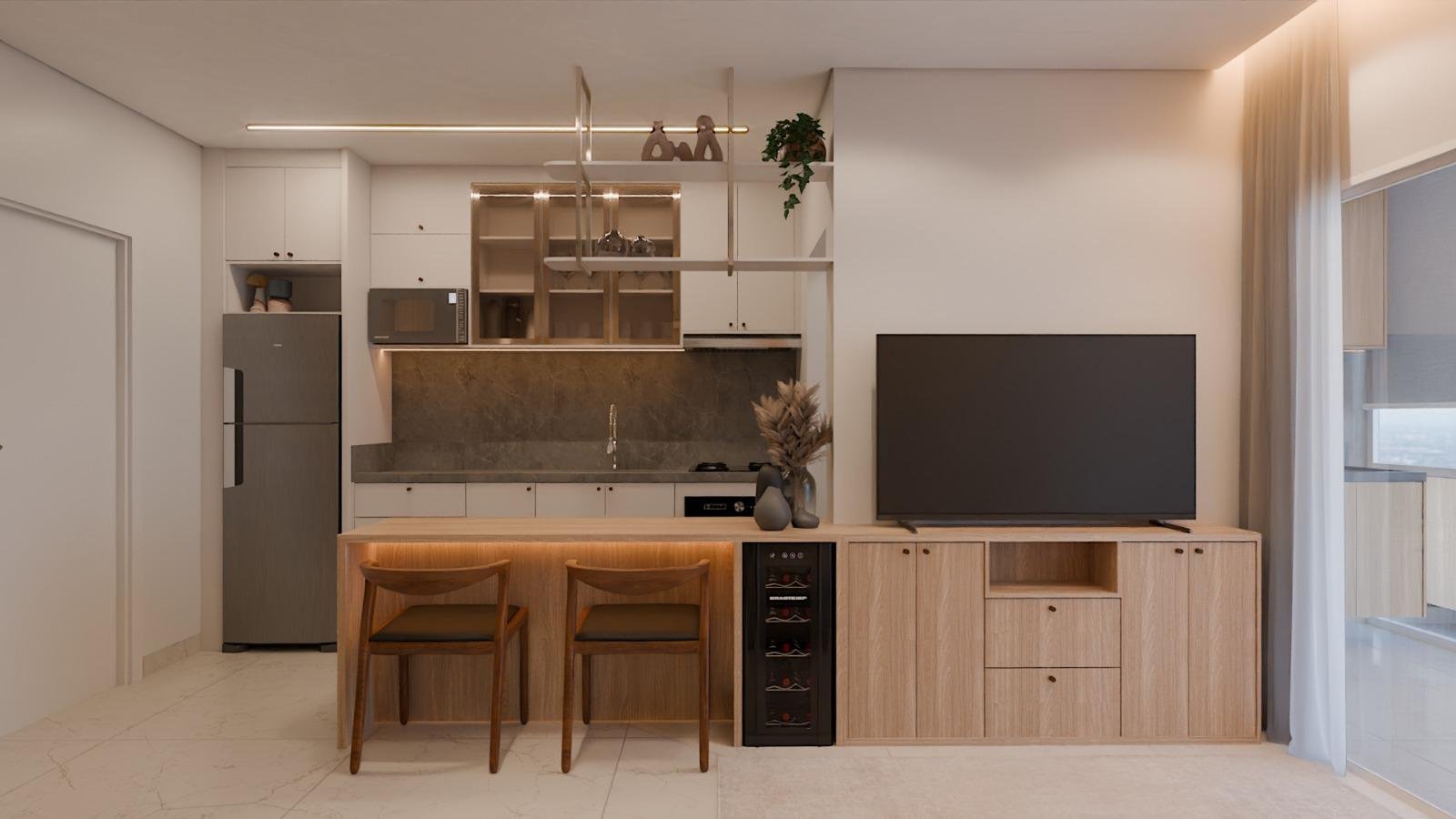 Quest Residence: apartamento decorado com 2 suítes e 2 vagas no Perequê — foto 1
