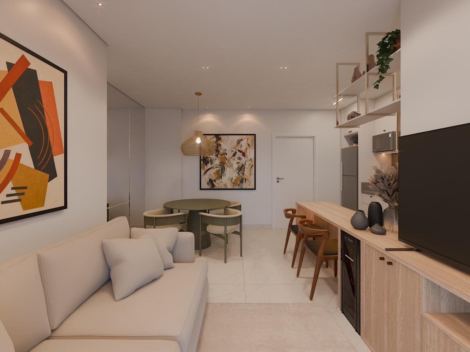 Quest Residence: apartamento decorado com 2 suítes e 2 vagas no Perequê — foto 3