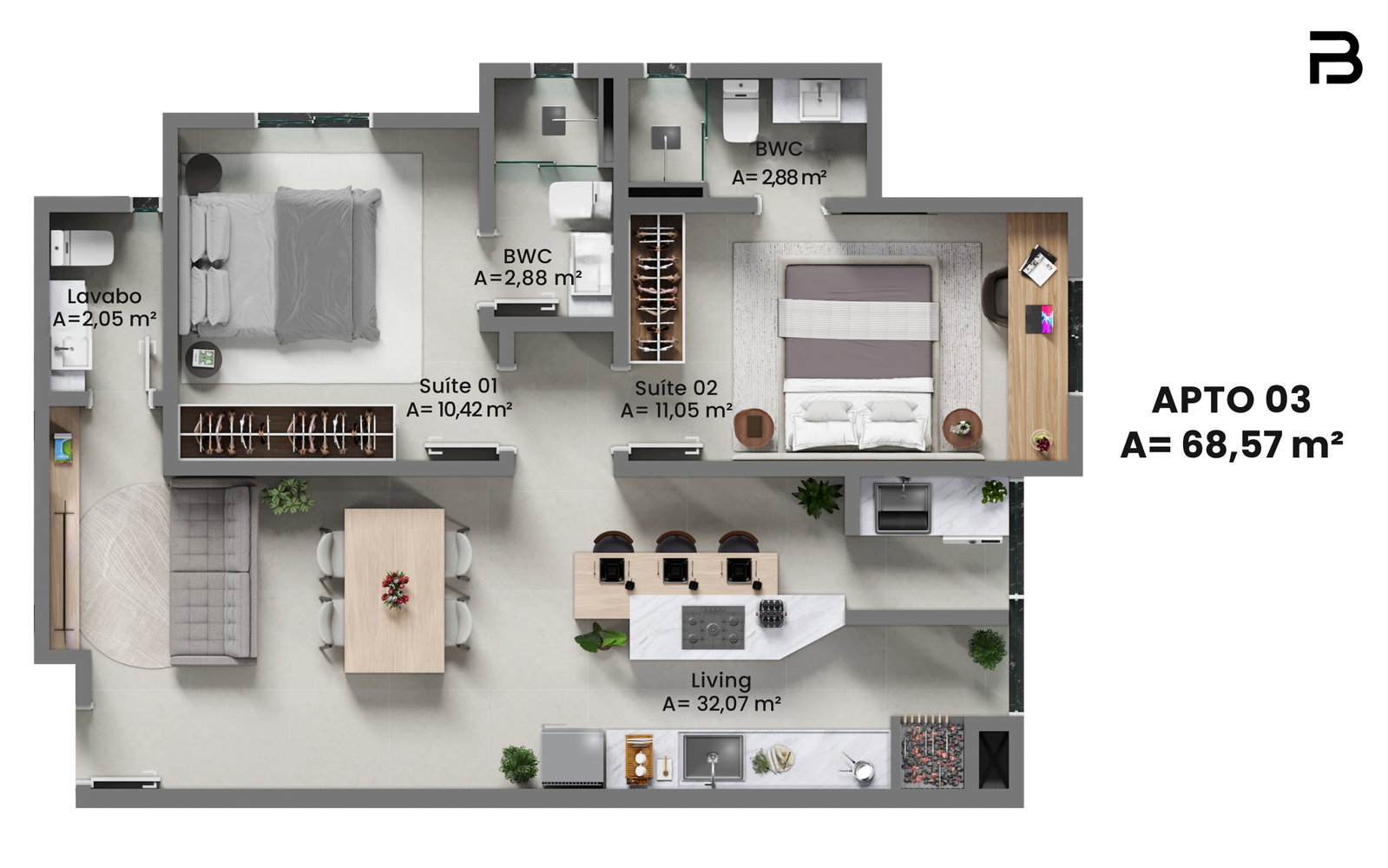 434 Street — Plantas 3
