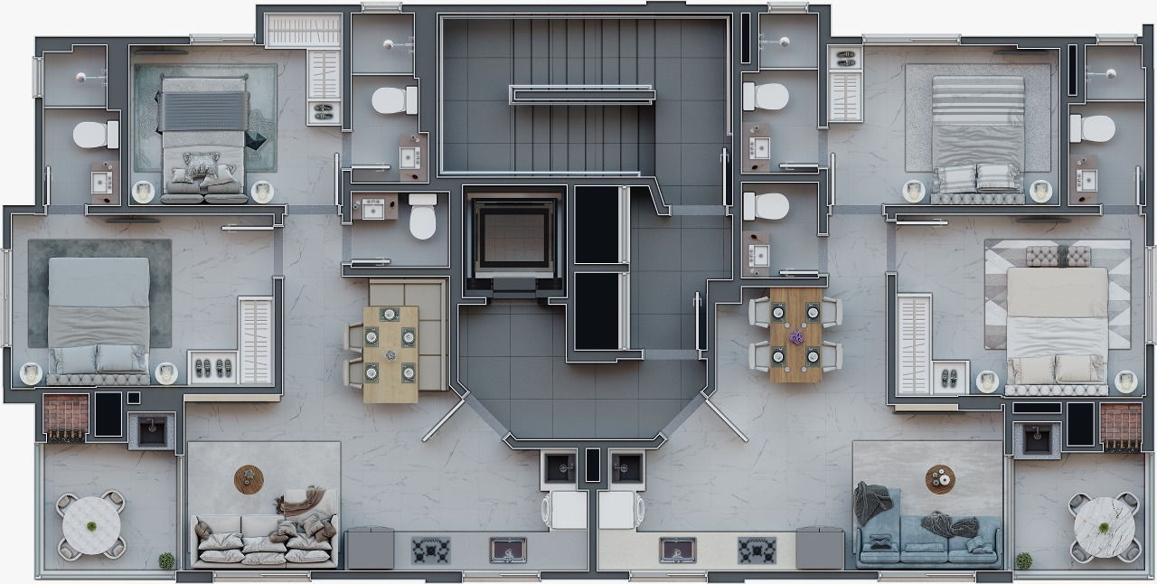 Amadeus Residence — Plantas 1