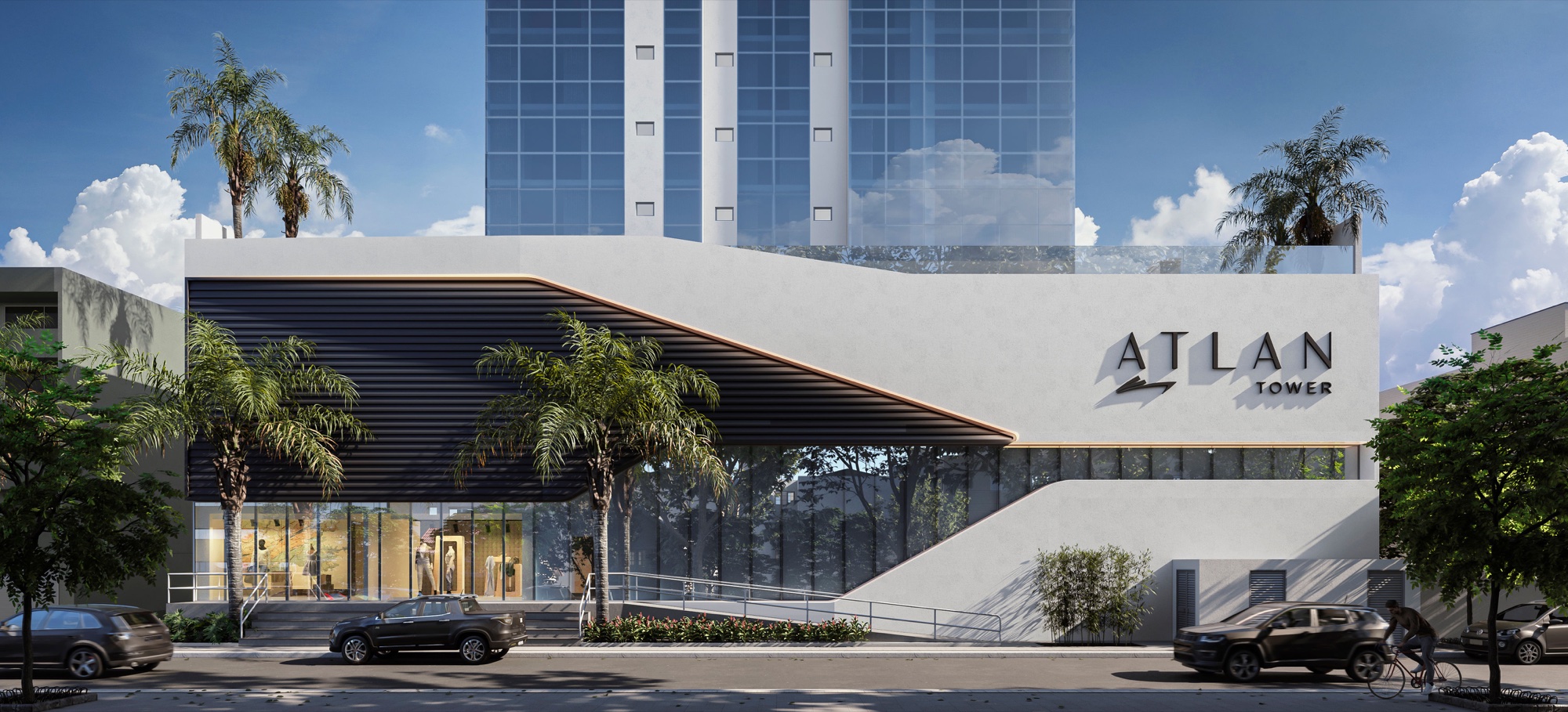 Atlan Tower — Renders e ambientes 3
