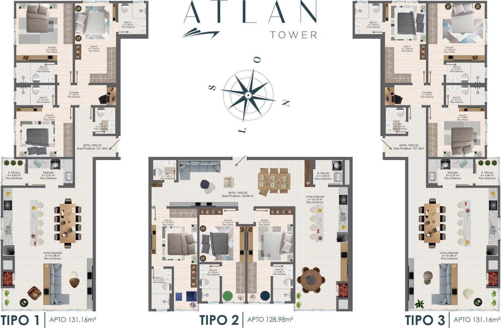Atlan Tower — Plantas 4