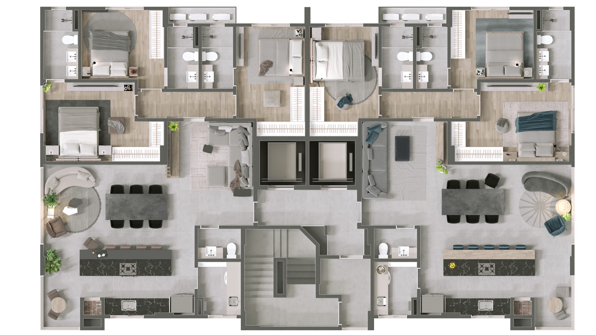 Barra Residence — Plantas 1