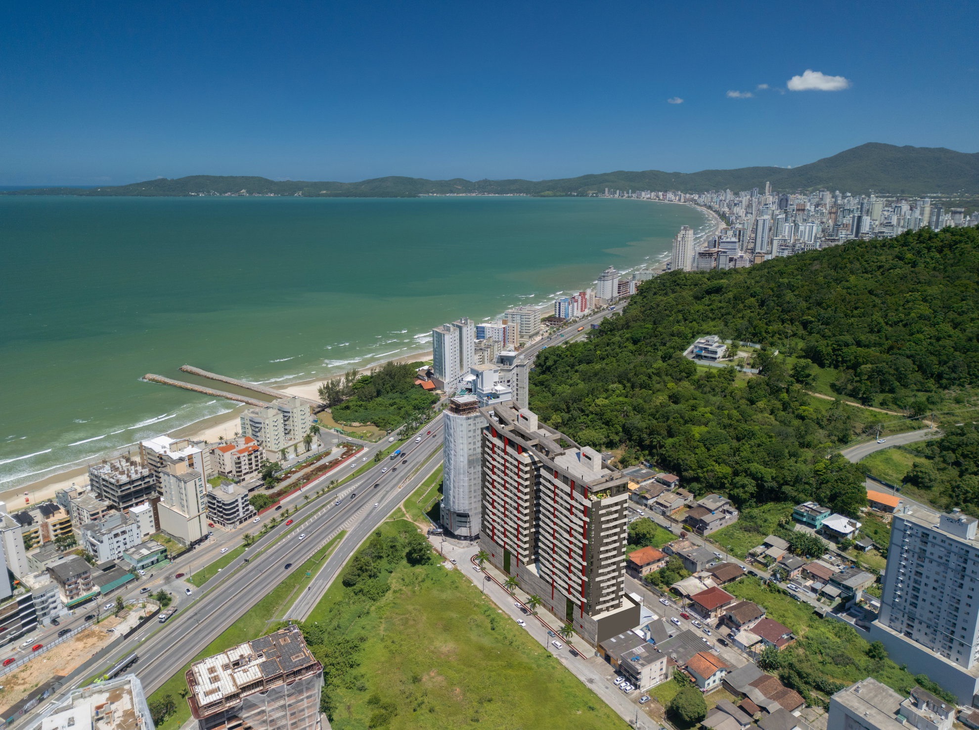 Bayuquan, empreendimento de duas torres da construtora Coned em Itapema, SC