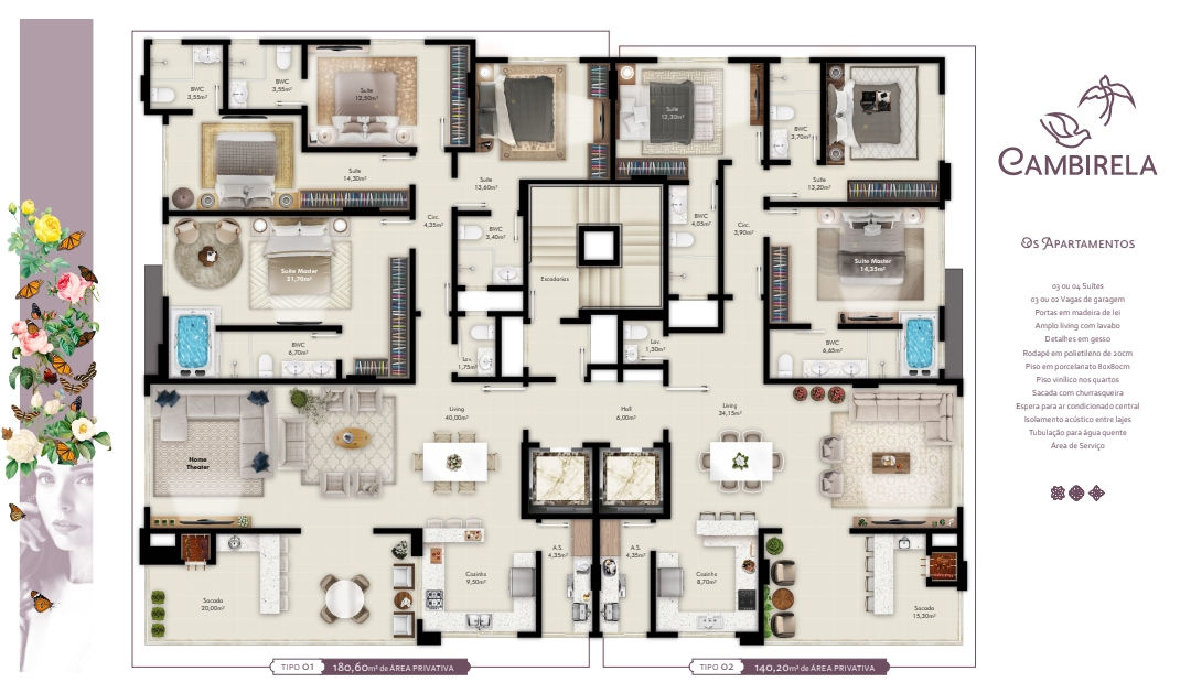 Cambirela Residence — Plantas 2