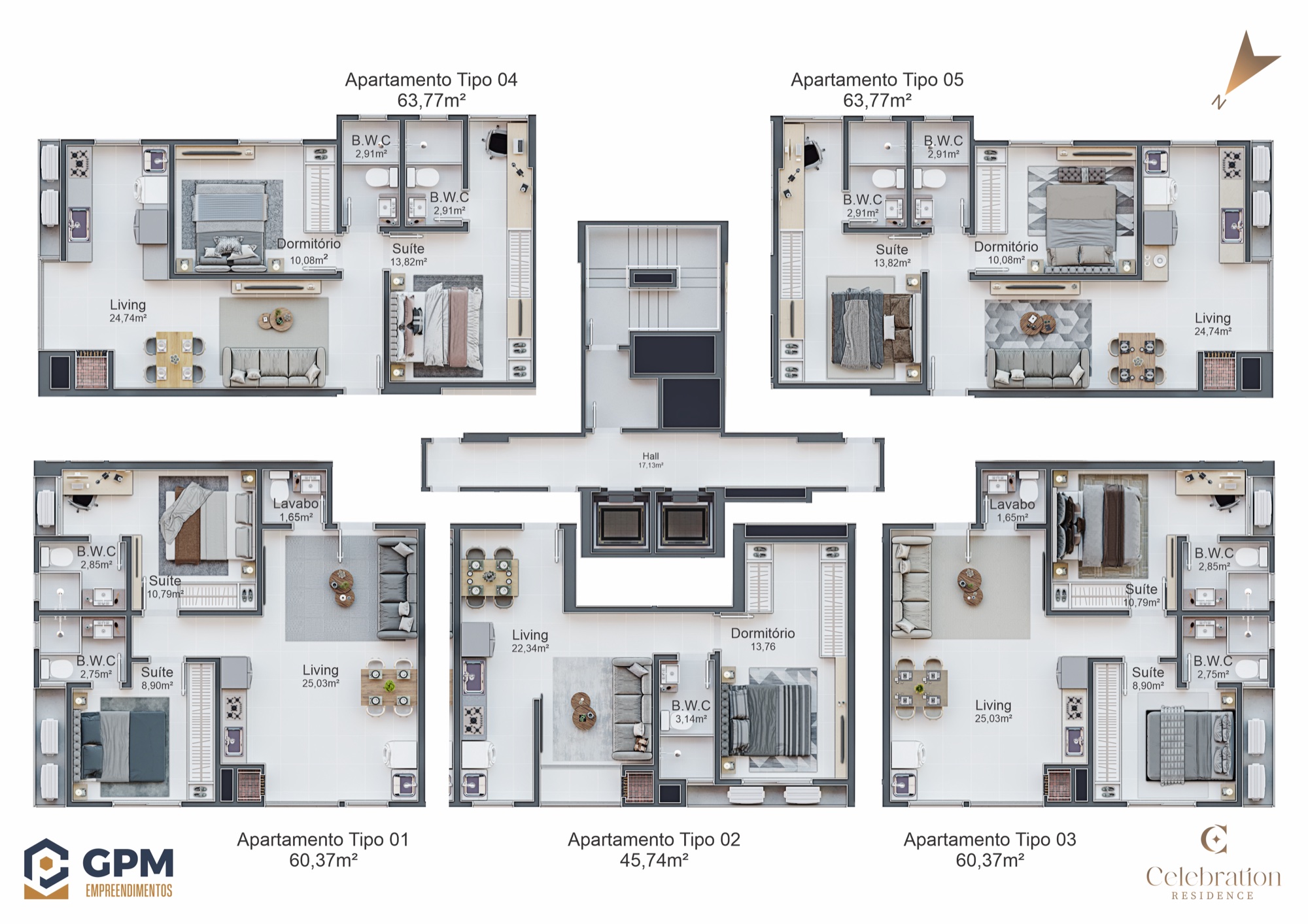 Celebration Residence — Plantas 1