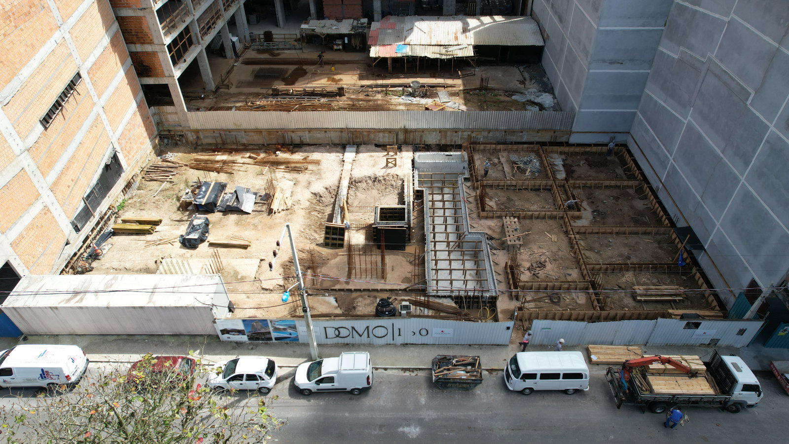 Domo 130 — Andamento da obra 36