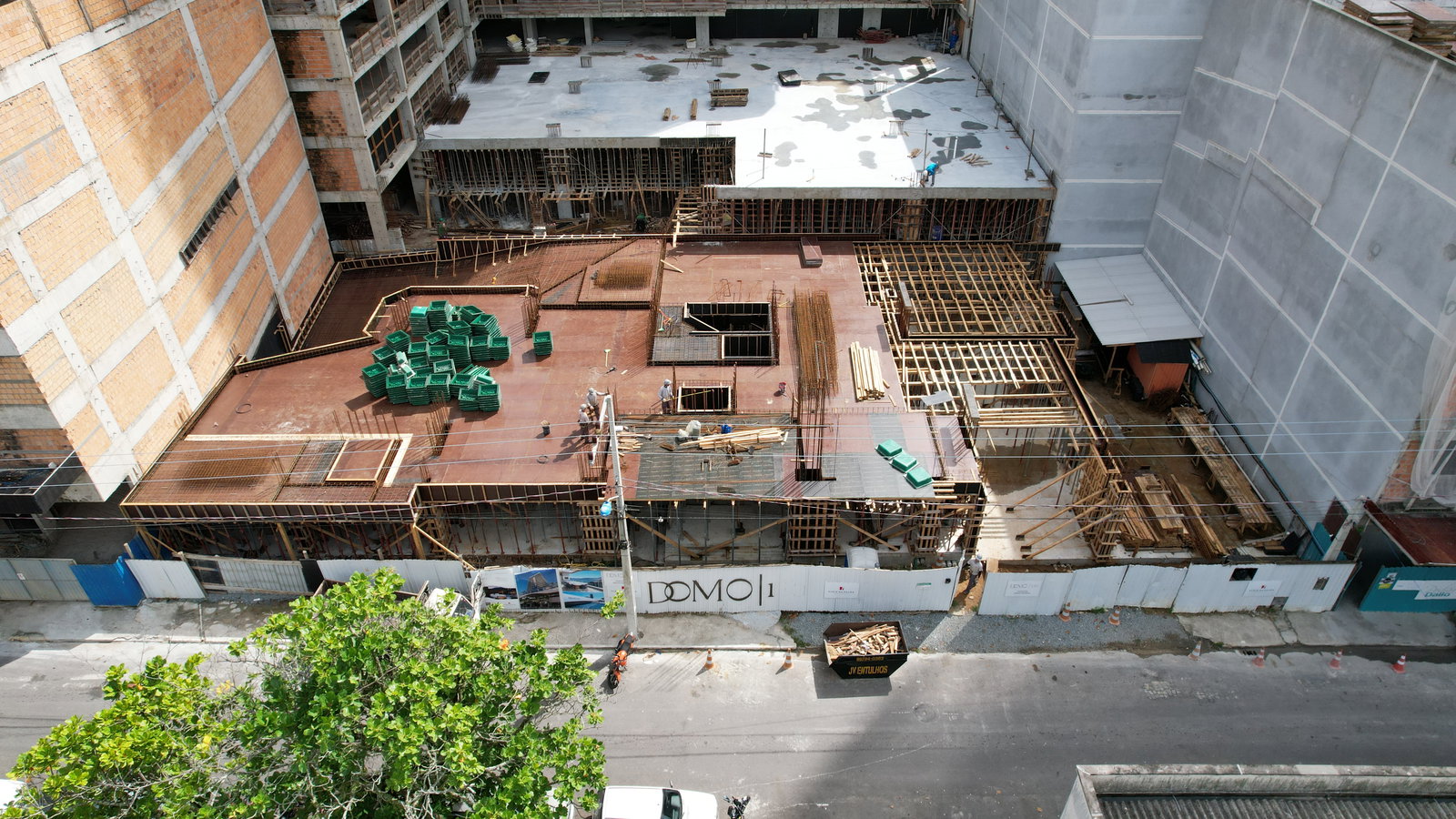 Domo 130 — Andamento da obra 56