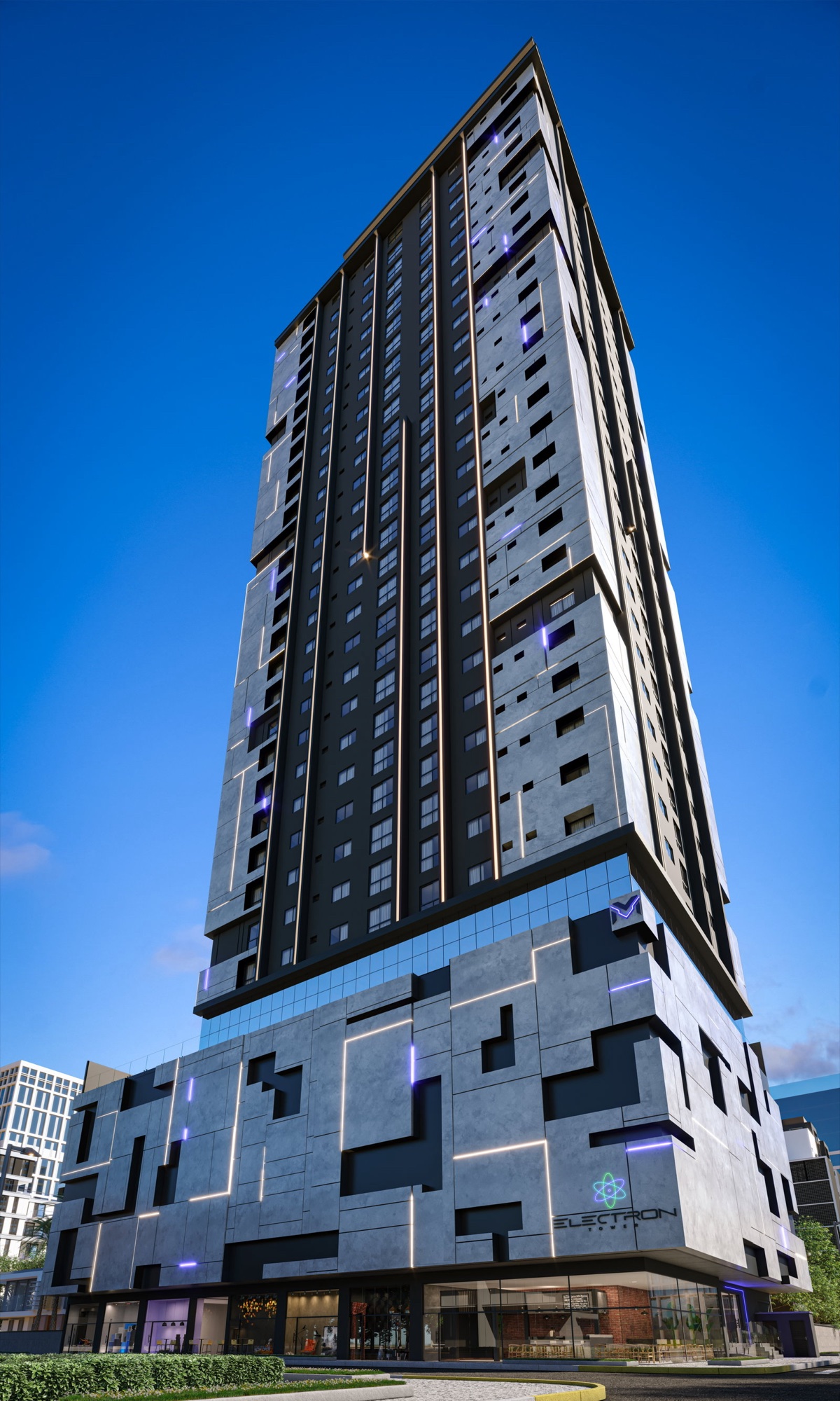 Electron Tower — Renders e ambientes 1