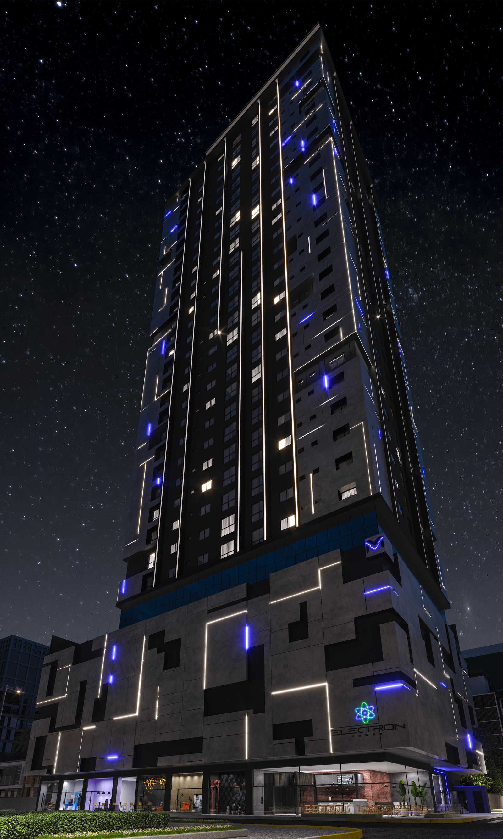 Electron Tower — Renders e ambientes 2