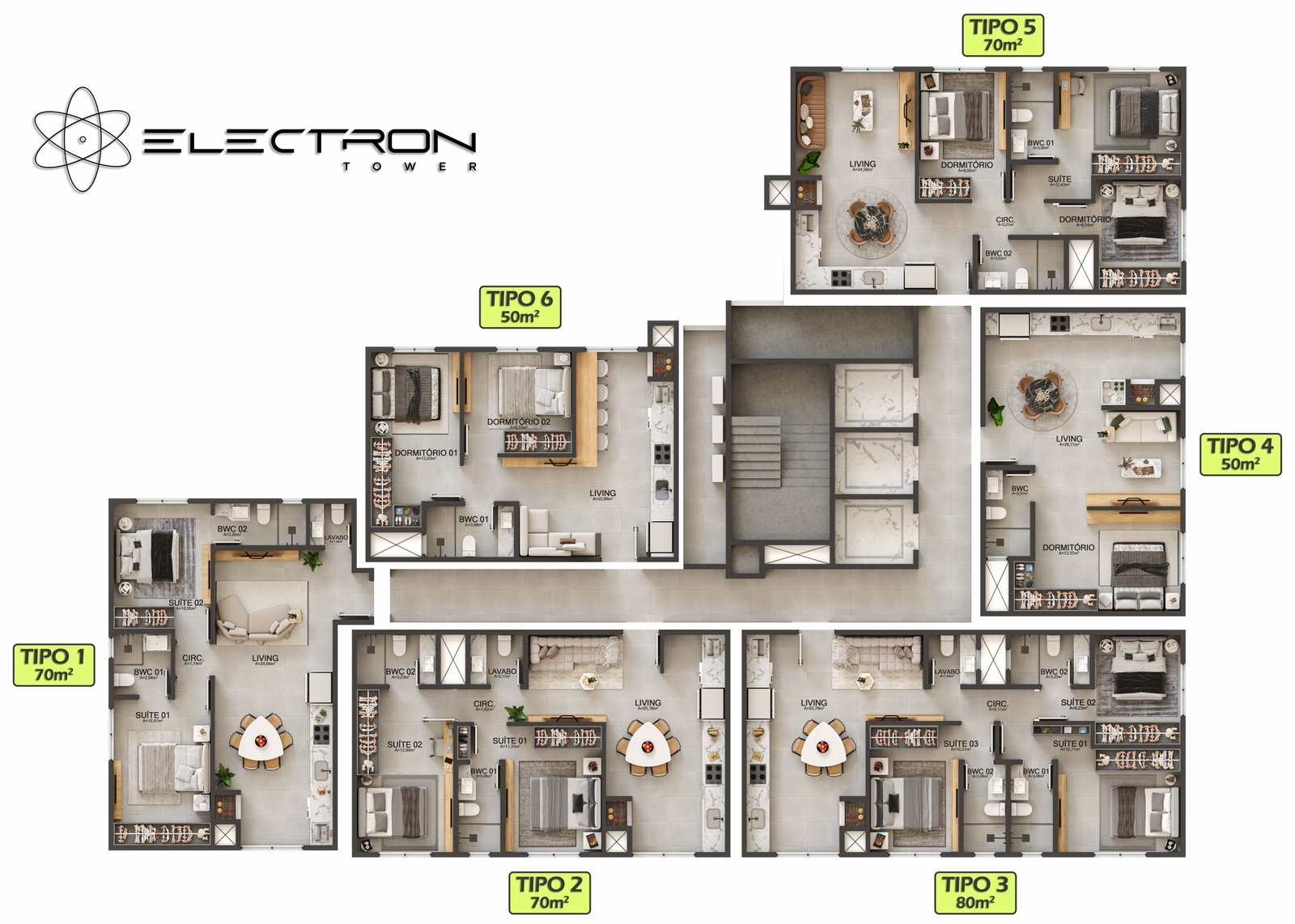 Electron Tower — Plantas 3