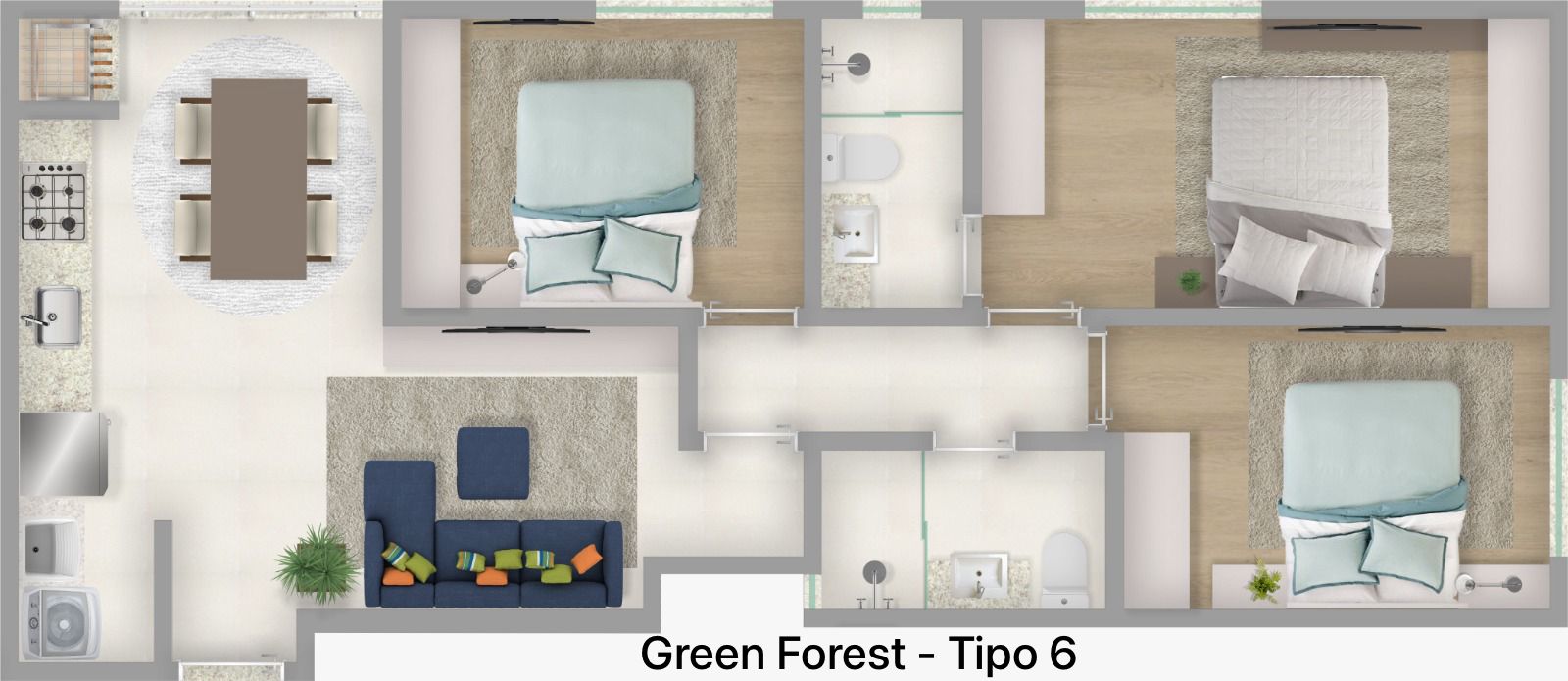 Green Forest Residence — Plantas 6