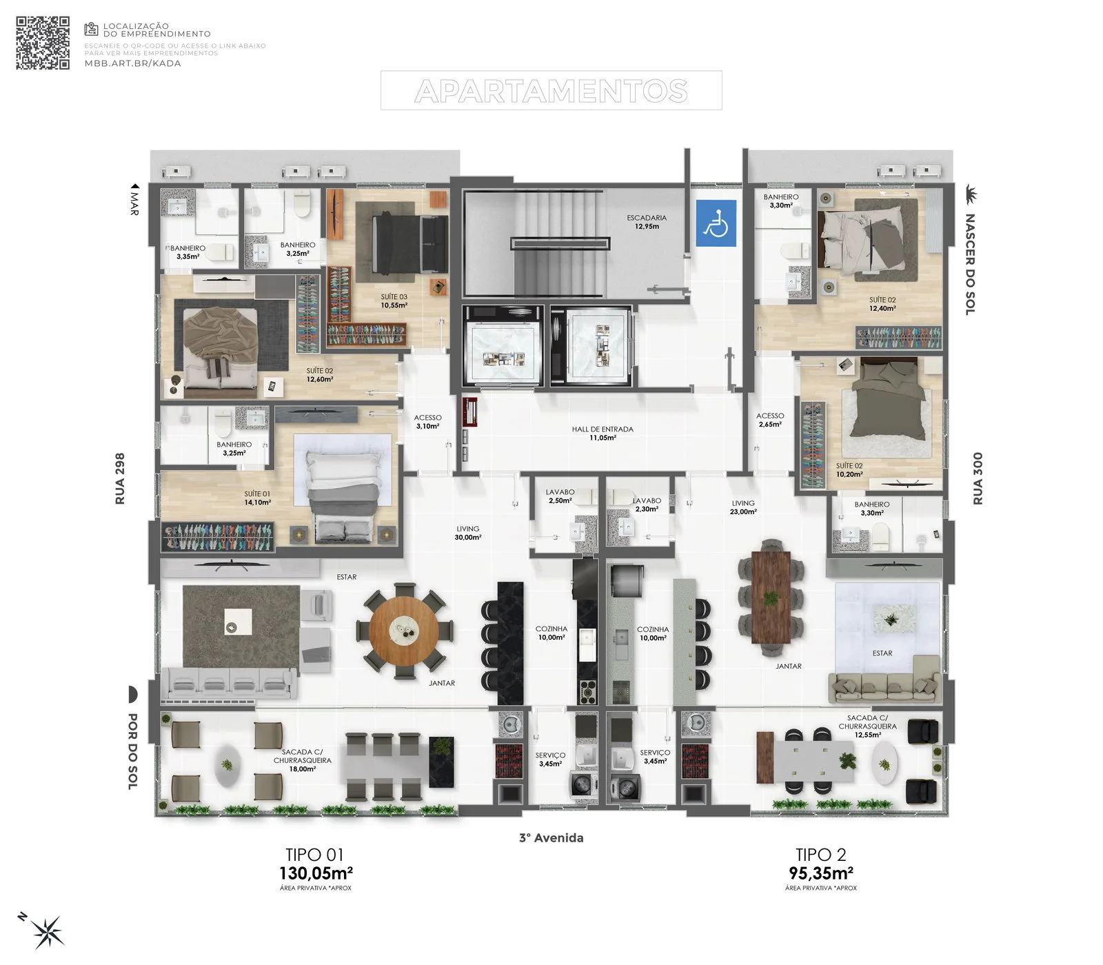 Le Jardins — Planta 3