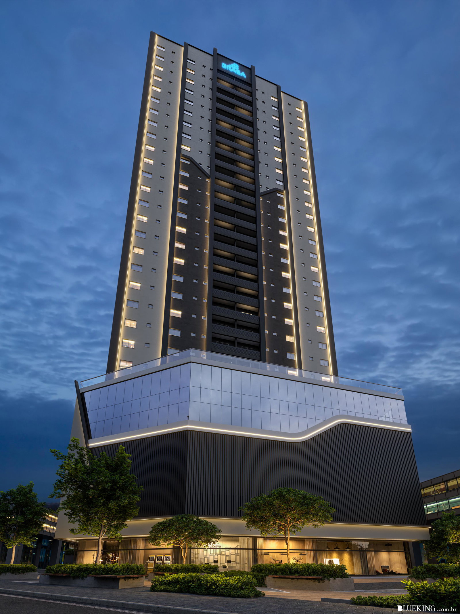 Queen Tower — Renders e ambientes 3
