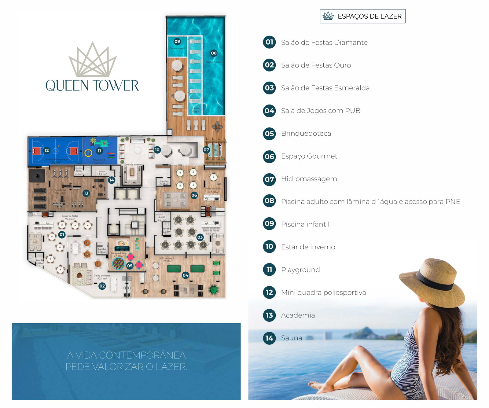 Queen Tower — Plantas 1