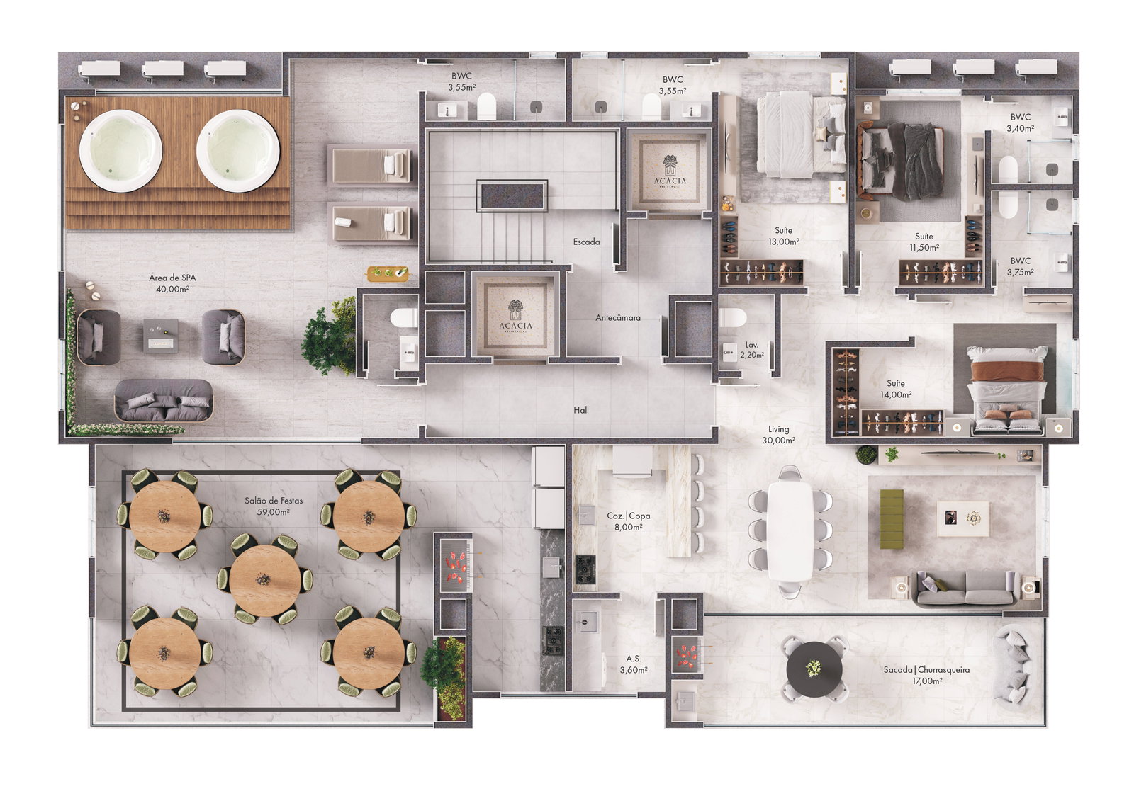 Residencial Acácia — Plantas 2