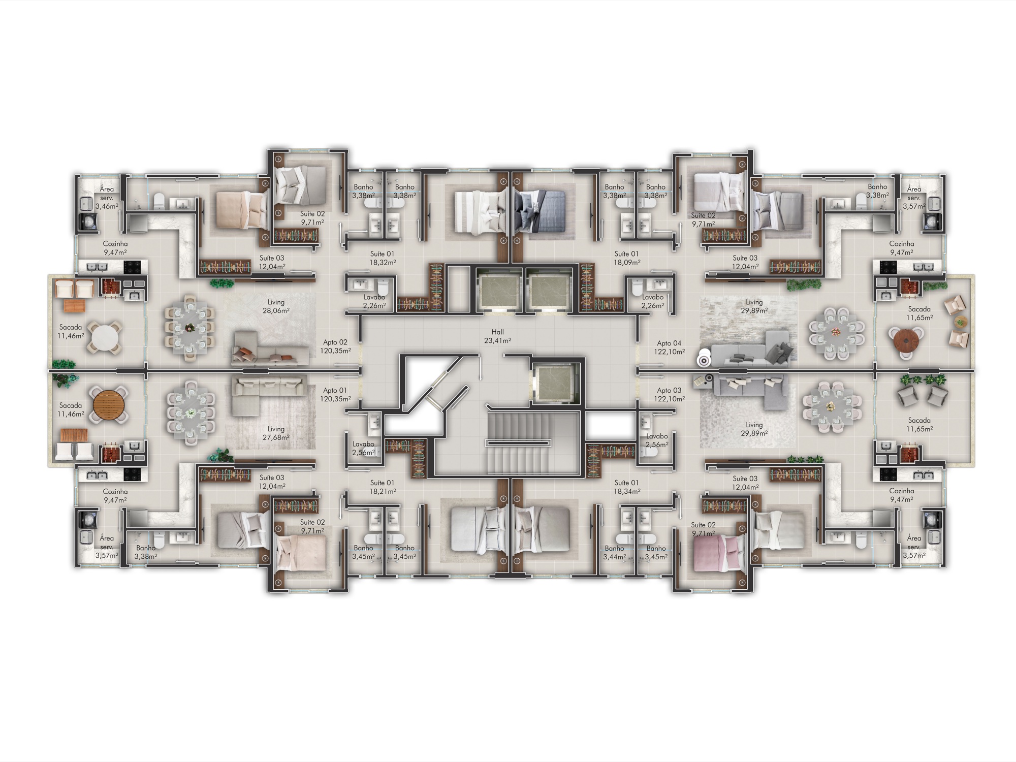 Residencial Verona — Plantas 1