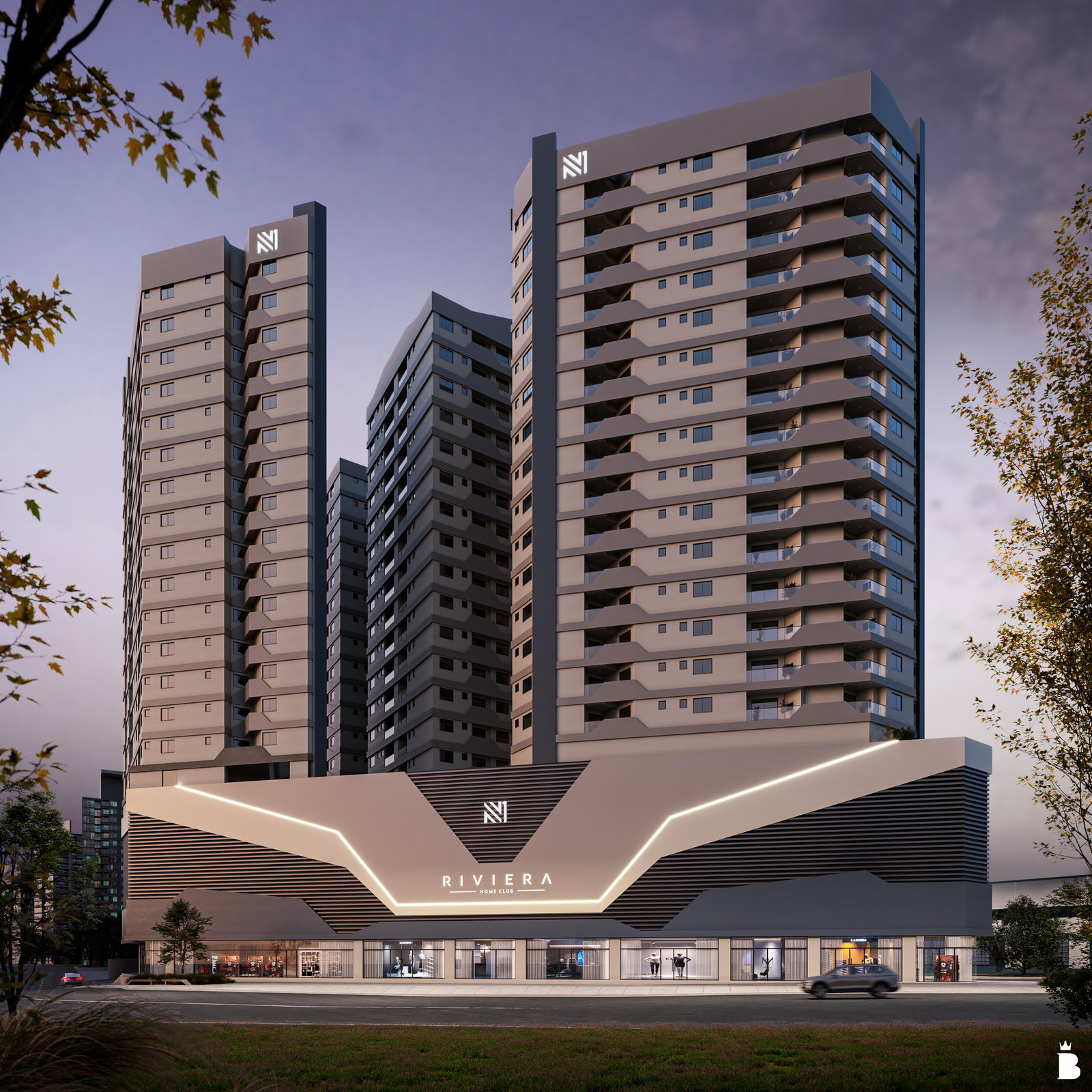 Riviera — Renders e ambientes 1
