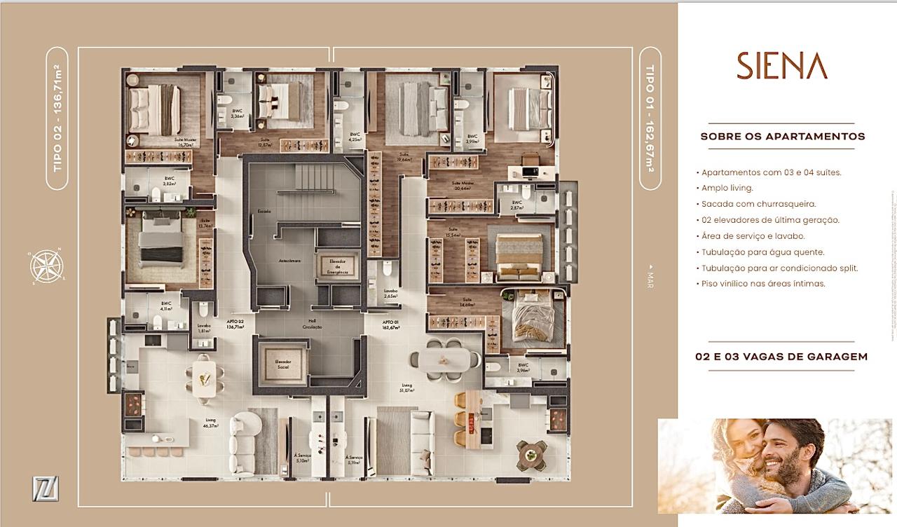Siena Residenziale — Renders e ambientes 13