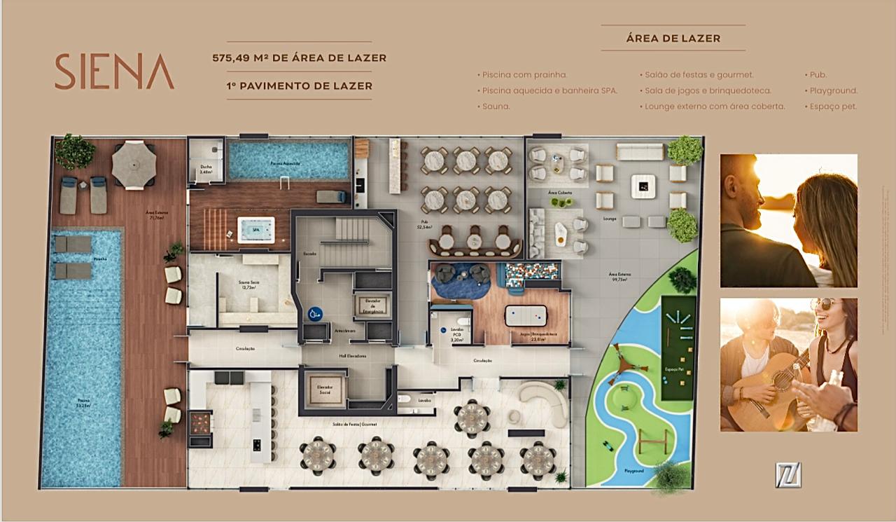 Siena Residenziale — Renders e ambientes 17