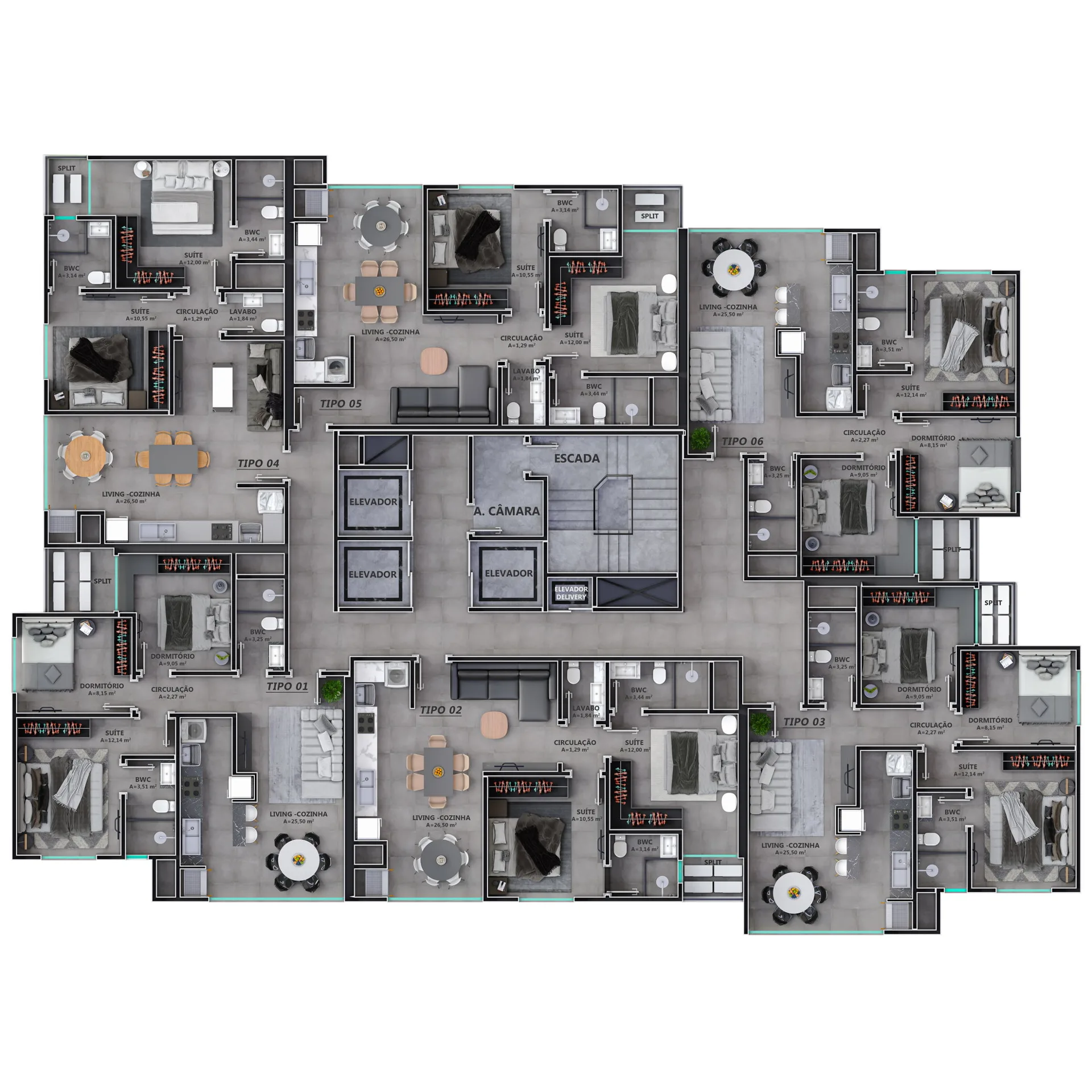 Space One — Planta 3