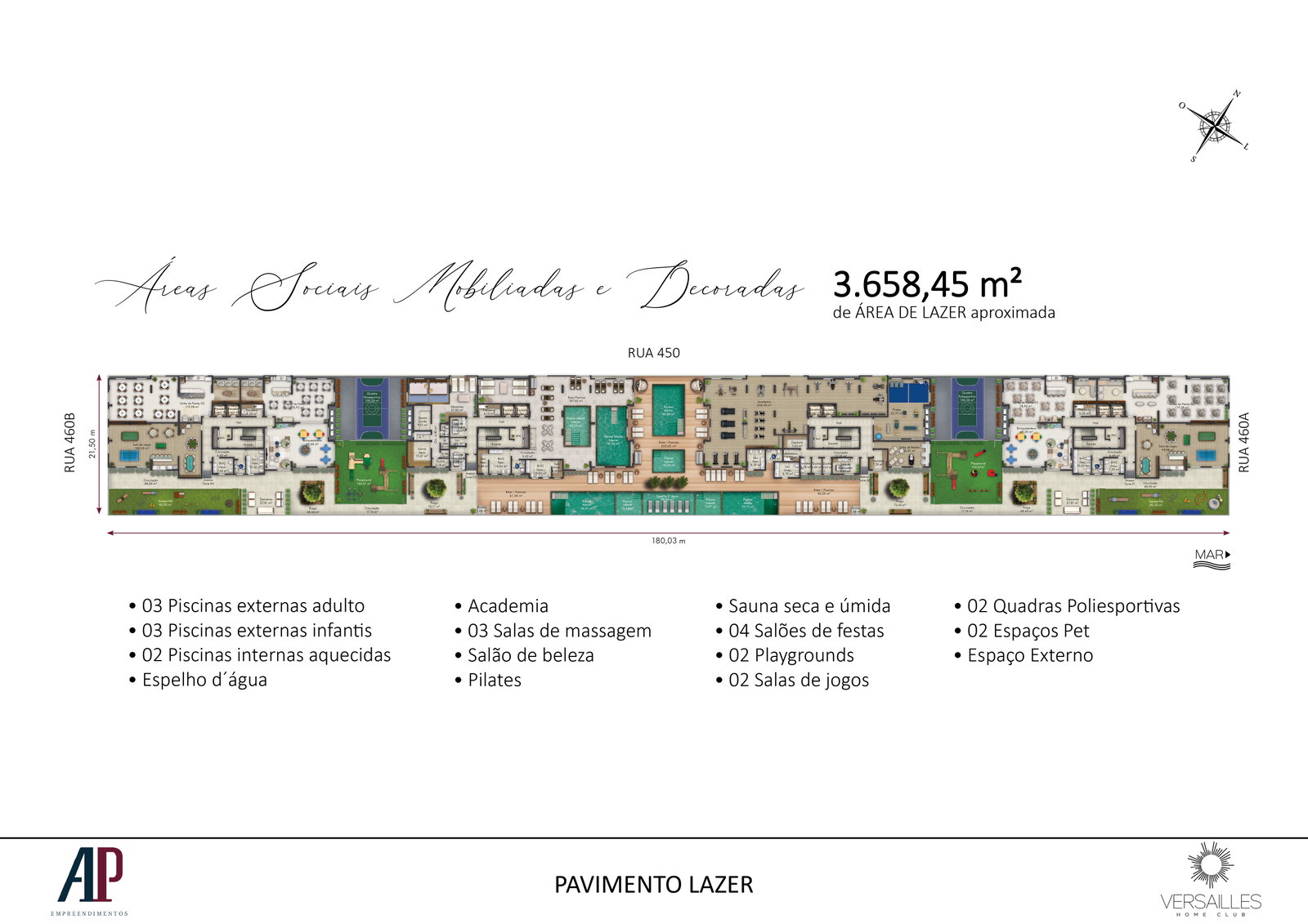 Versailles Home Club - Torre 3 e 4 — Plantas 1