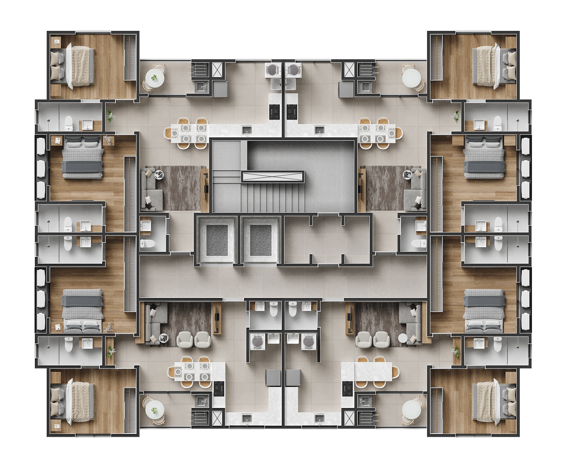 Vivamar Residence — Plantas 1