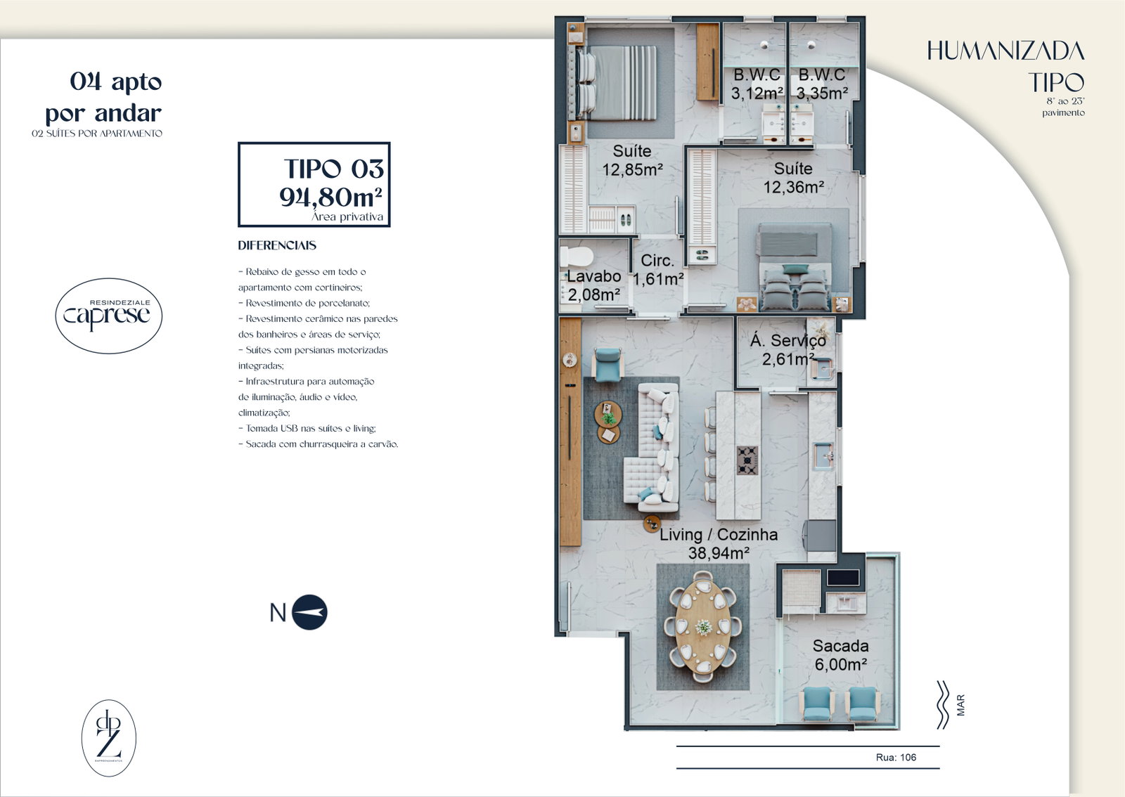 Caprese Residenziale — Planta 2