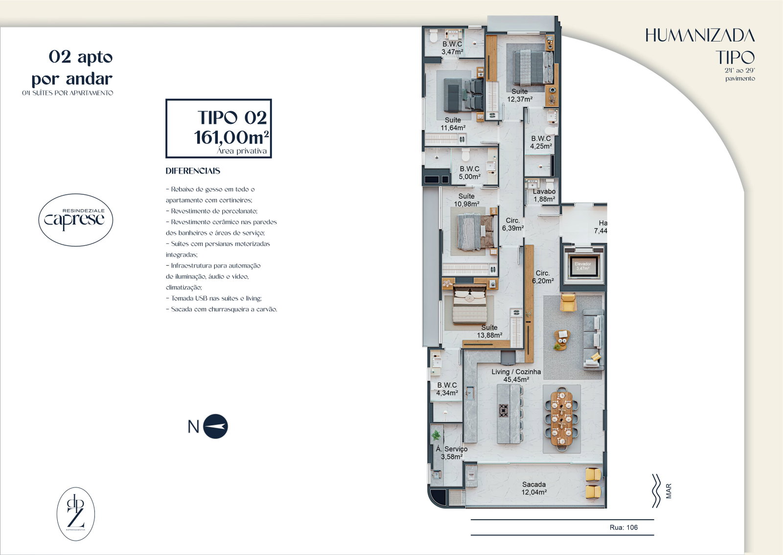 Caprese Residenziale — Planta 1