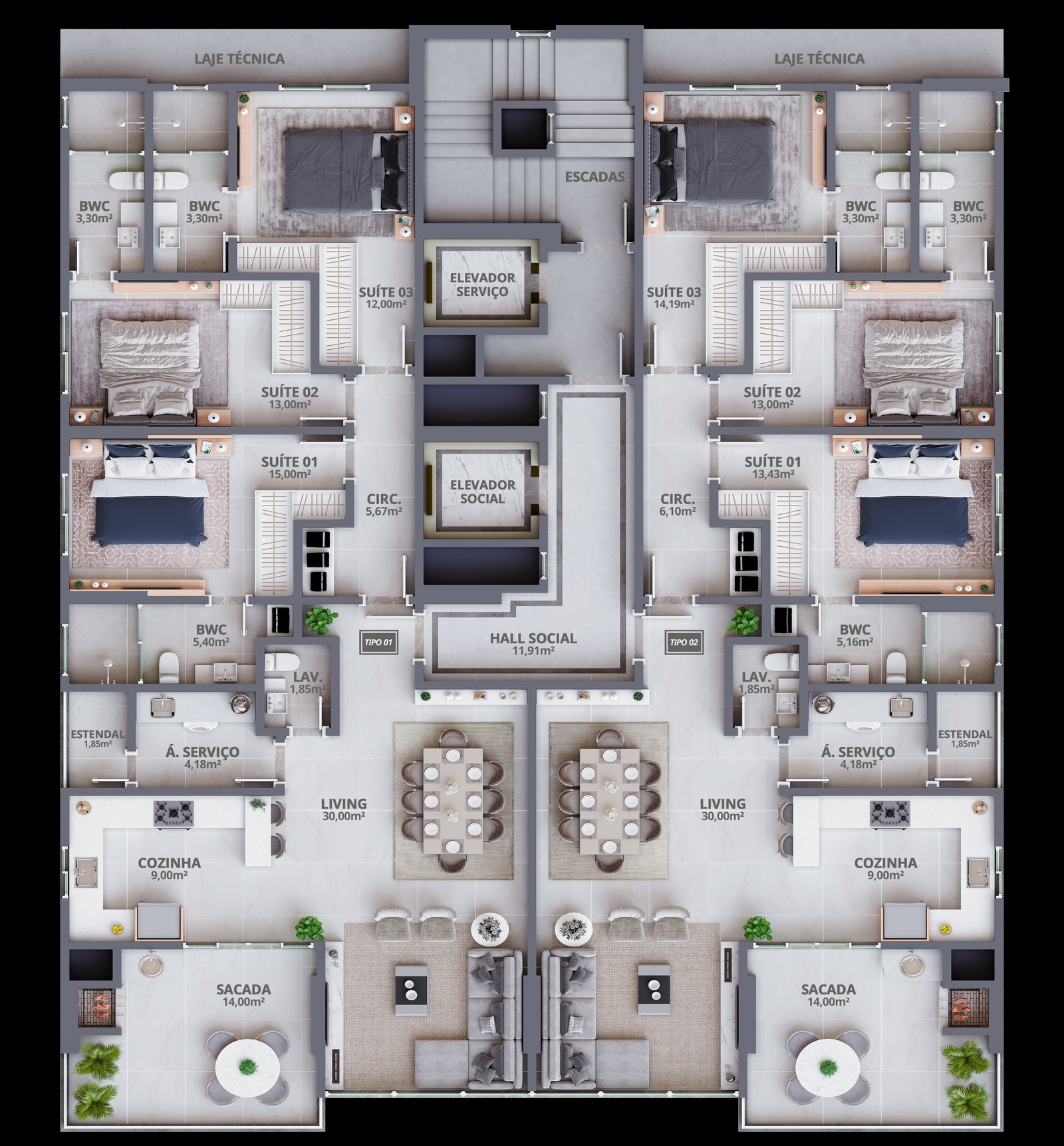 Eternity Residence — Planta 3