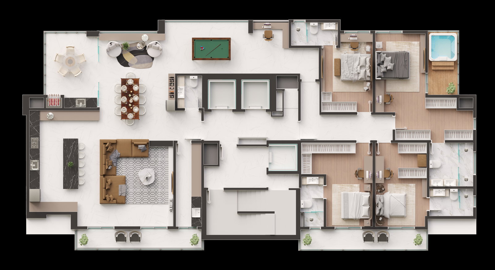 Residencial Alipio Schirmann — Planta 2