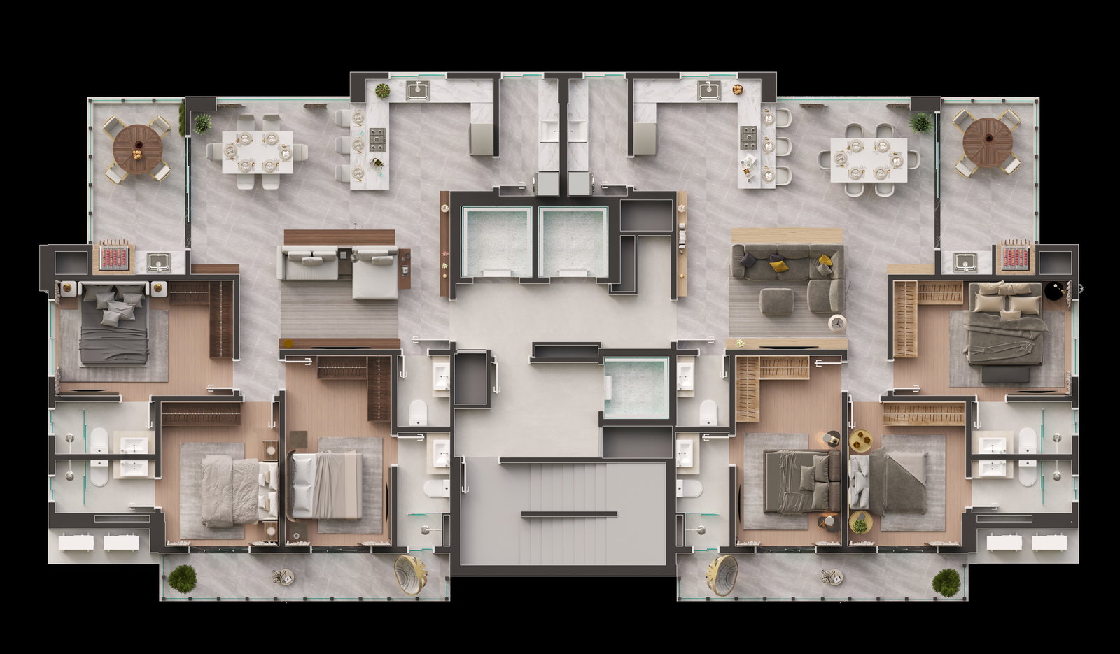 Residencial Alipio Schirmann — Planta 1