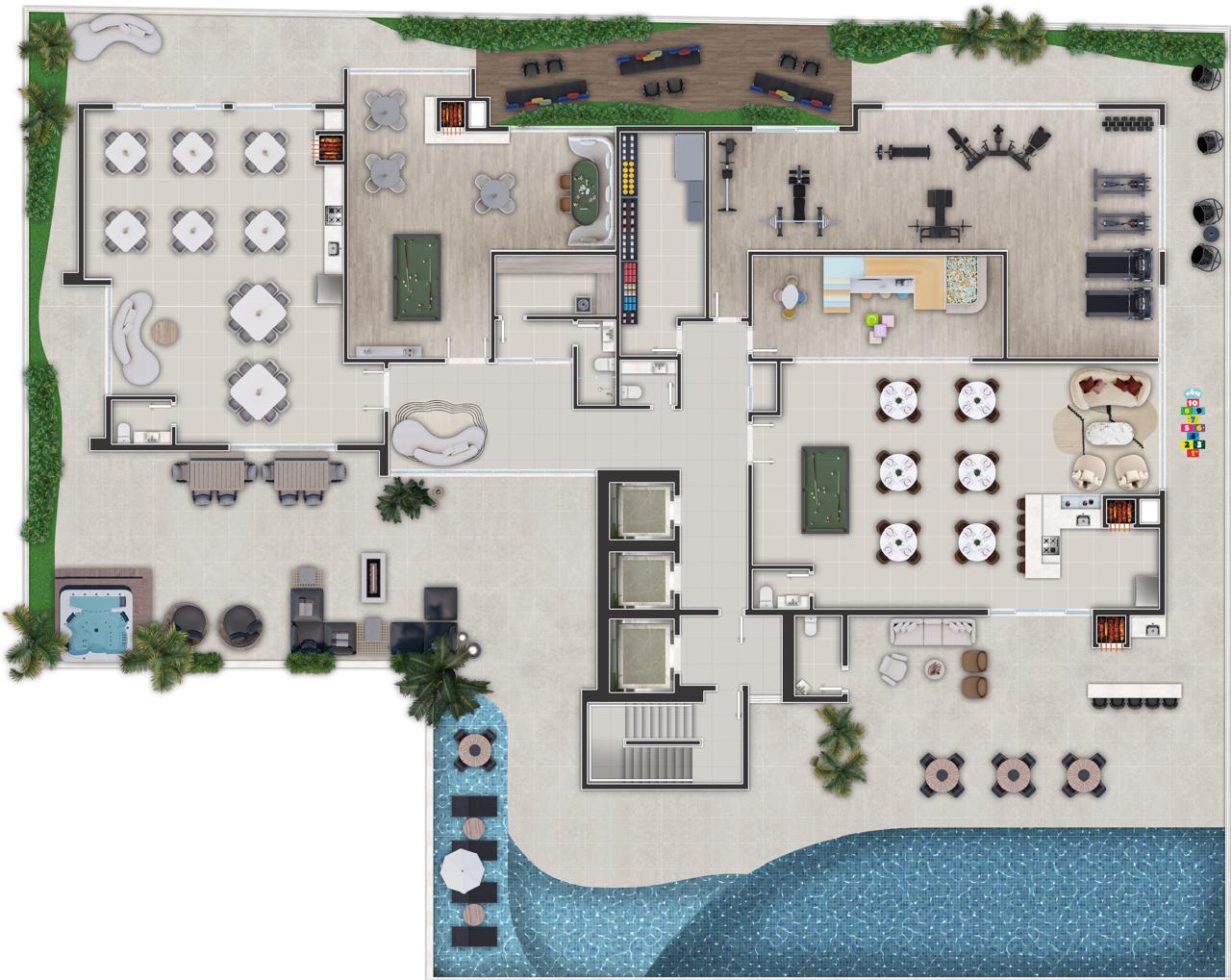Terzo Viale — Planta 1